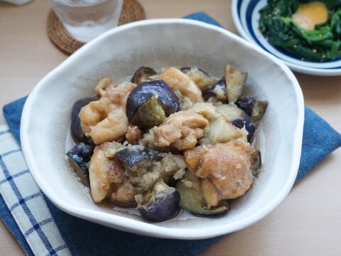 大根おろしでさっぱり【鶏肉と茄子のおろし煮】#簡単